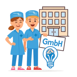 Illustration: Gründung der Pensum MED GmbH im Jahr 2013