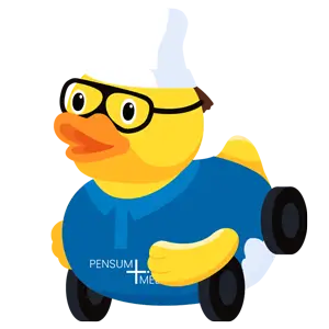 Pensum MED Ente als Markensymbol